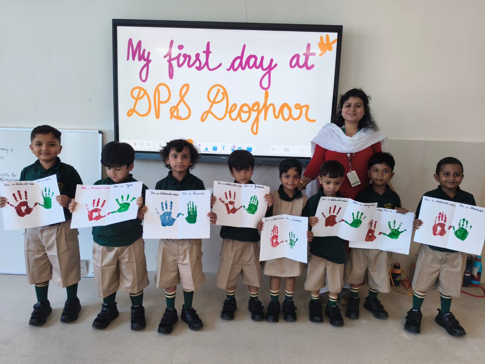 Students first day at DPS Deoghar